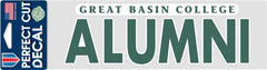 Great Basin College Alumni 3'' x 10'' Perfect Cut Decal
