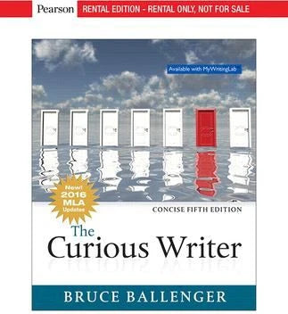 Curious Writer, Concise Ed. (MLA Upt)  (RRPHE)
